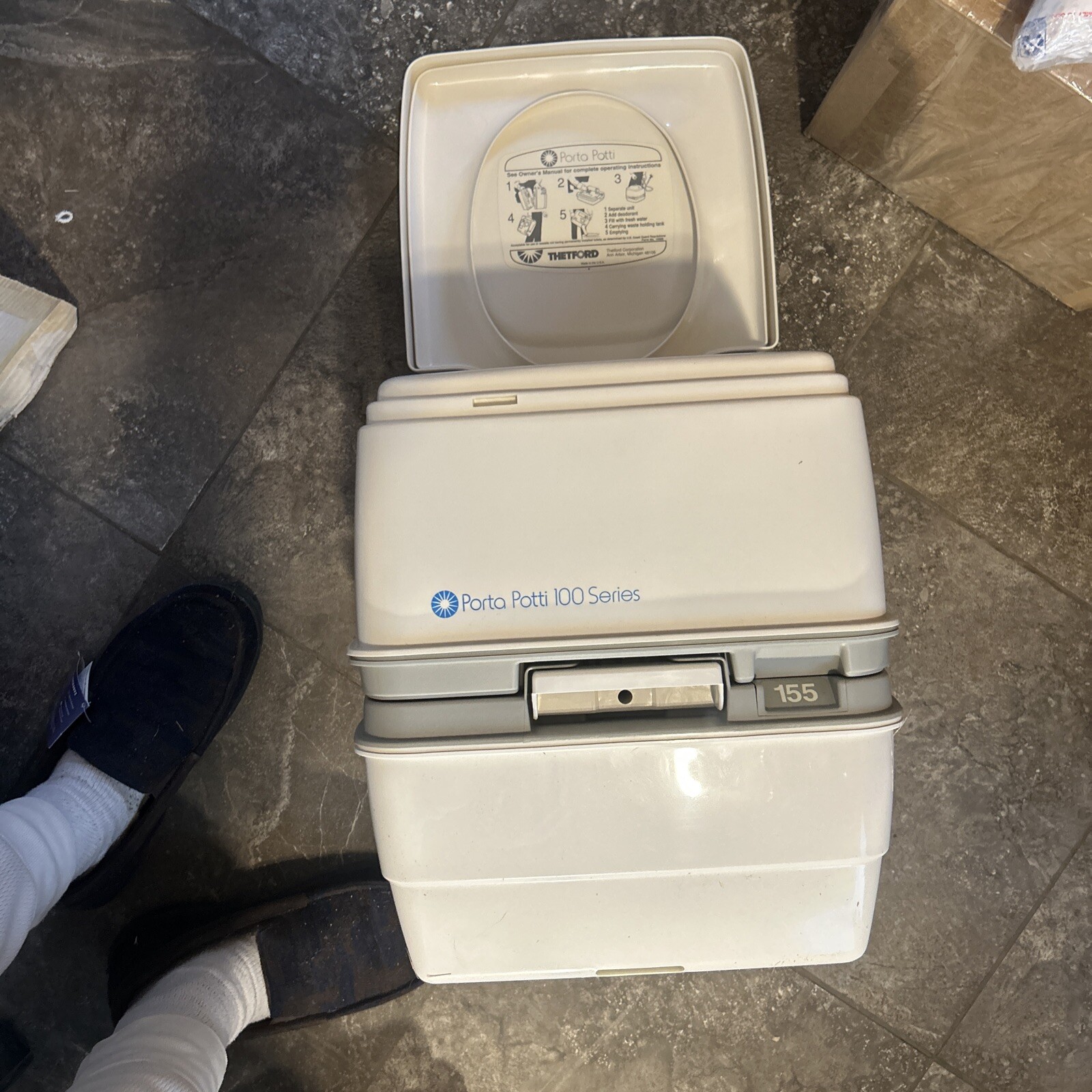 THETFORD MODEL 155 PORTA POTTI PORTABLE TOILET 4.3 GALLONS BRAND NEW!!!