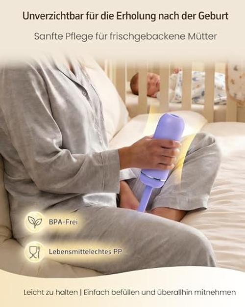 Portable Bidet for Travel & Camping – Manual Squeeze Handheld General Purple