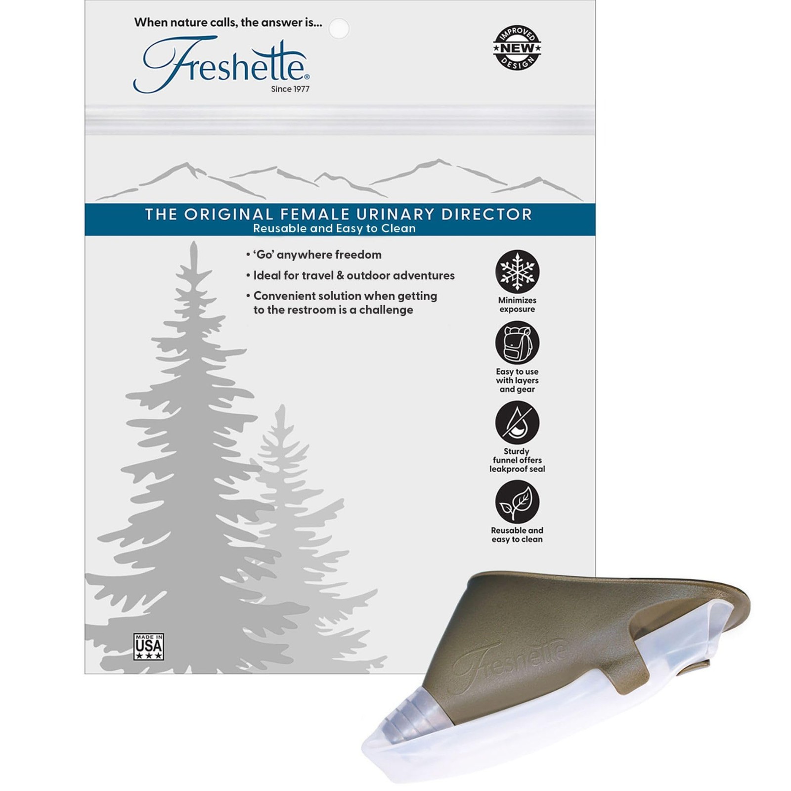 Freshette Sports & Travel Female Urinary Device, Reusable, Portable Women’s U…