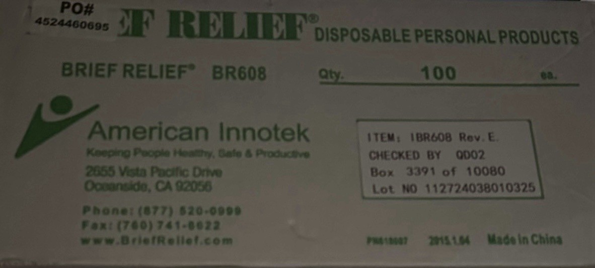 Brief Relief Disposable Urinal Bag (100 Pack) – American Innotek