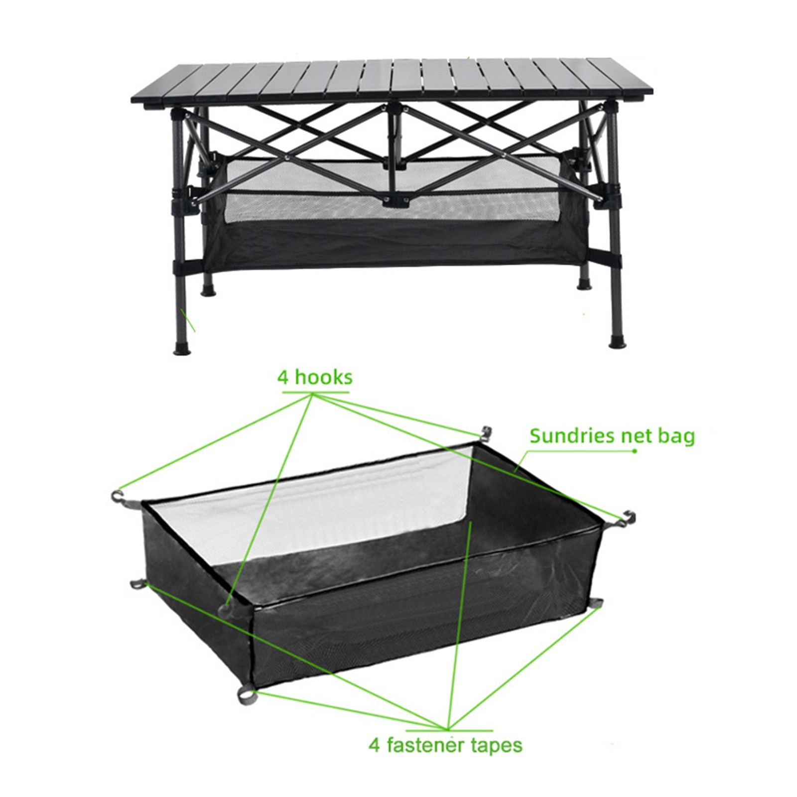 Lightweight For Camping Table Net Bag Outdoor Organizer for Essentials