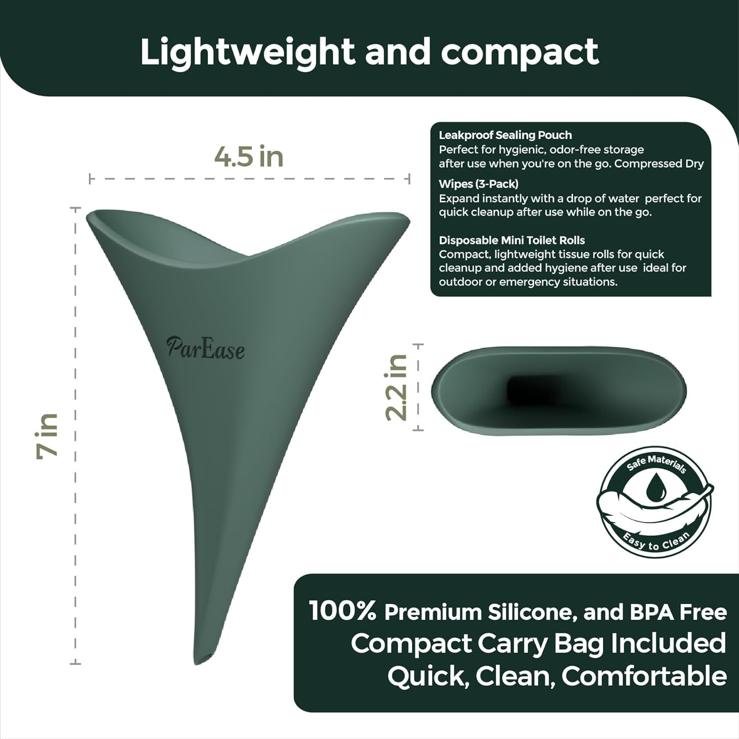 Female Urination Device for Women – Portable Urinal for Women with Travel Case,