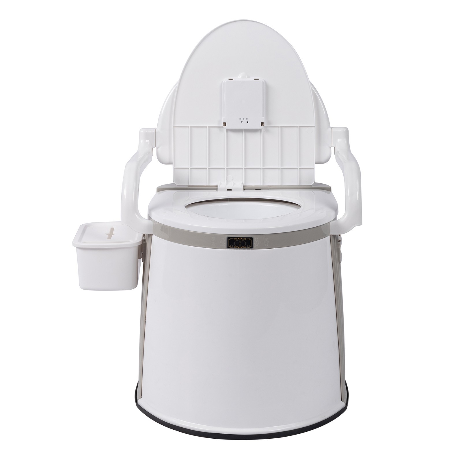 Portable Camping Toilet Outdoor Folding Toilet Chair with Bucket RV Travel Emerg