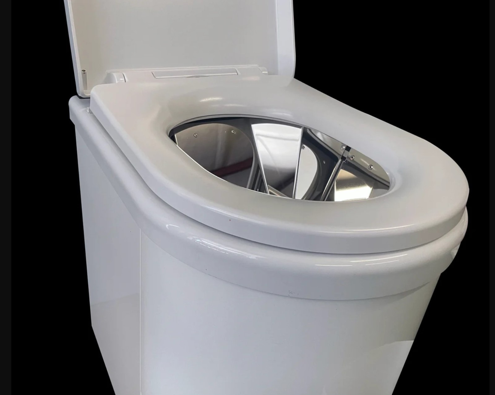 TinyJohn Electric Waterless Incinerating Toilet NO MORE COMPOSTING RV Portable