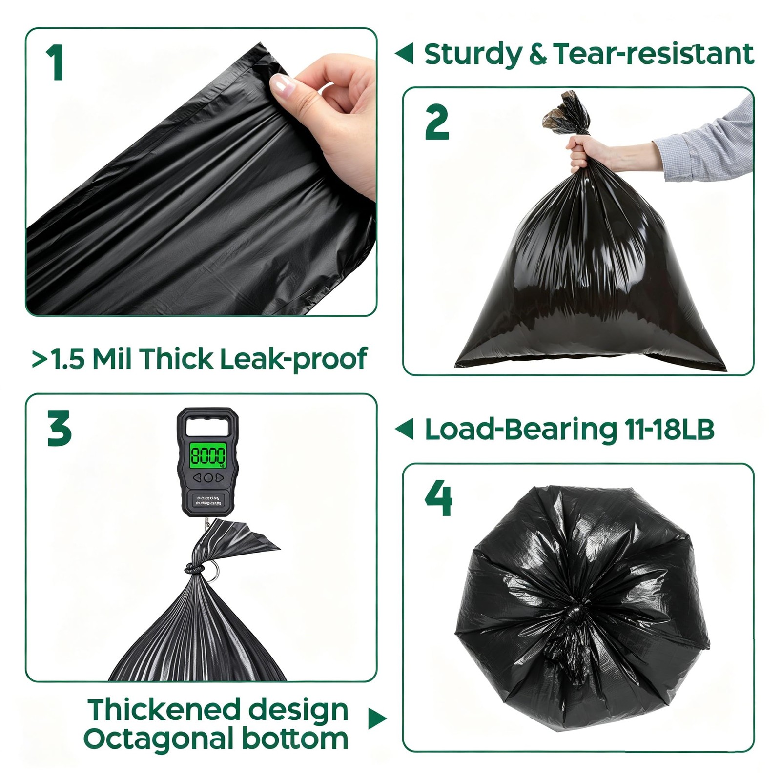 120 Portable Camping Toilet Bags, Biodegradable Compostable 5-8 Gallon Emerge…