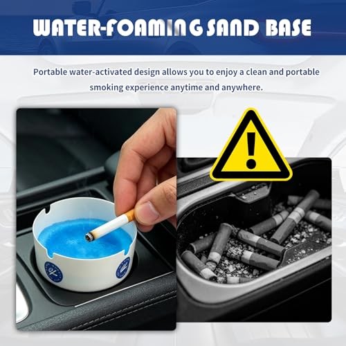 25PCS Portable Disposable Ashtrays for Cigarettes,Car Ashtray Sand Base with