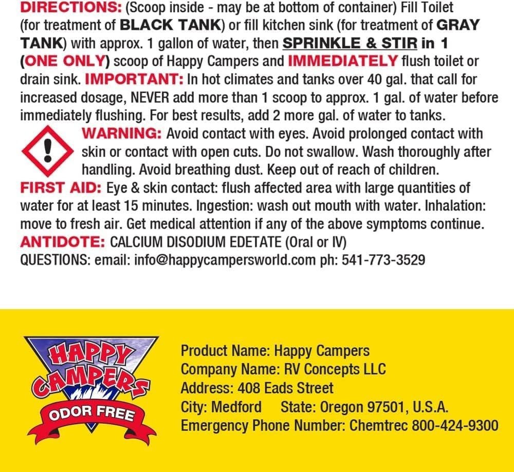 Fragrance-Free RV Holding Tank Treatment – 18 Powerful Treatments, Easy to Use