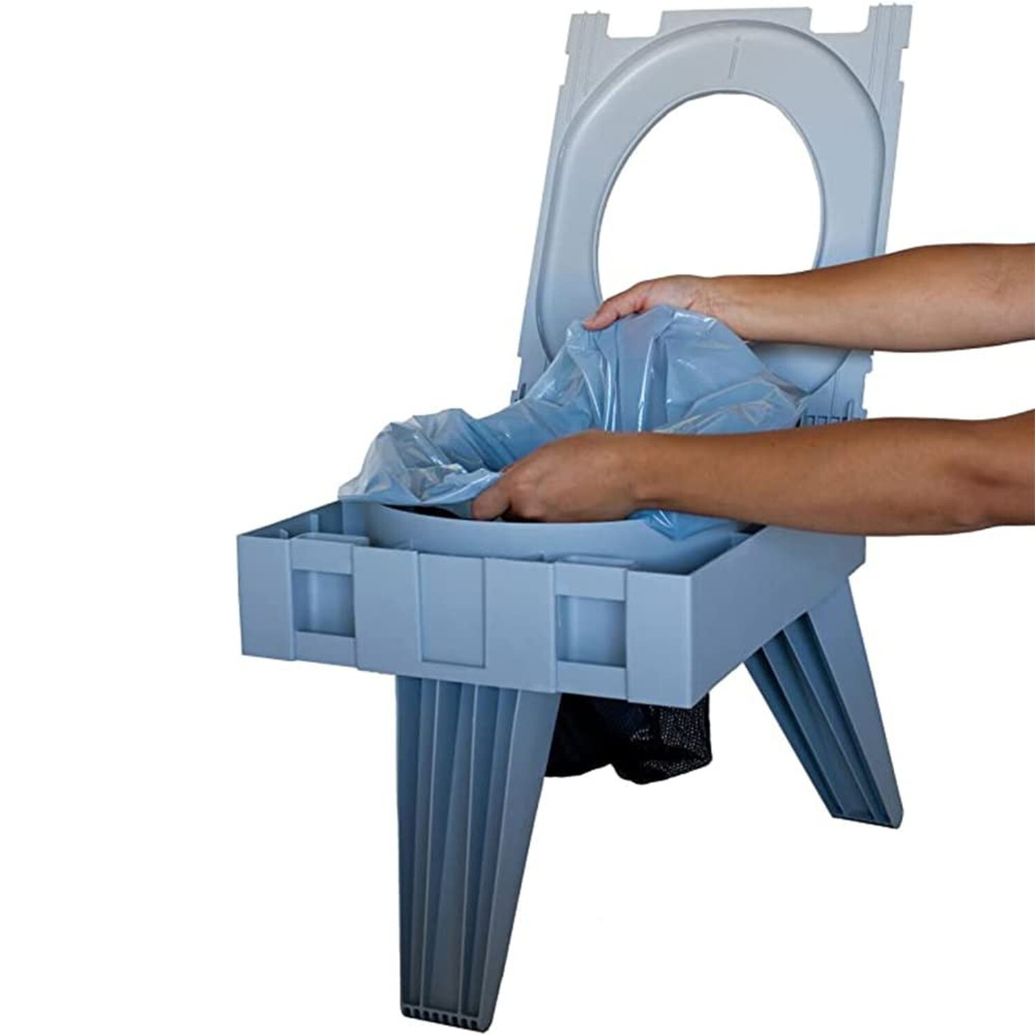 Cleanwaste GO Anywhere Portable Folding Toilet – Plus Bonus Original Wag Bag …