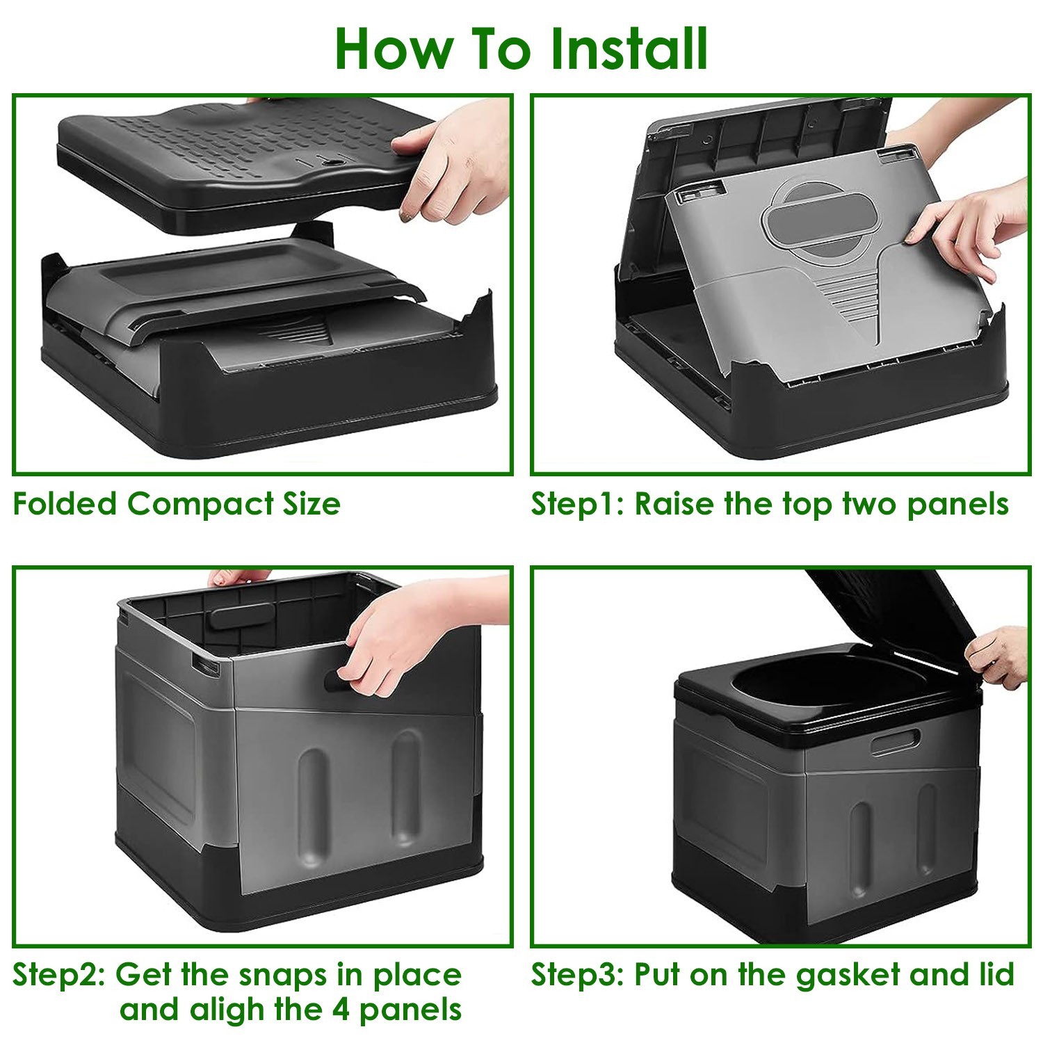 NEW LakeForest Portable Toilet Car Camping Boating Hiking Outdoor Travel Potty