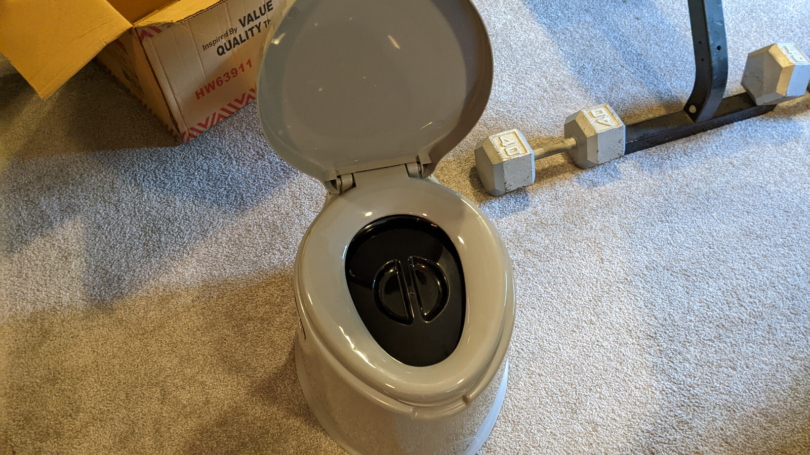 Giantex Portable Travel Toilet with Detachable Inner Bucket and Removable Toilet