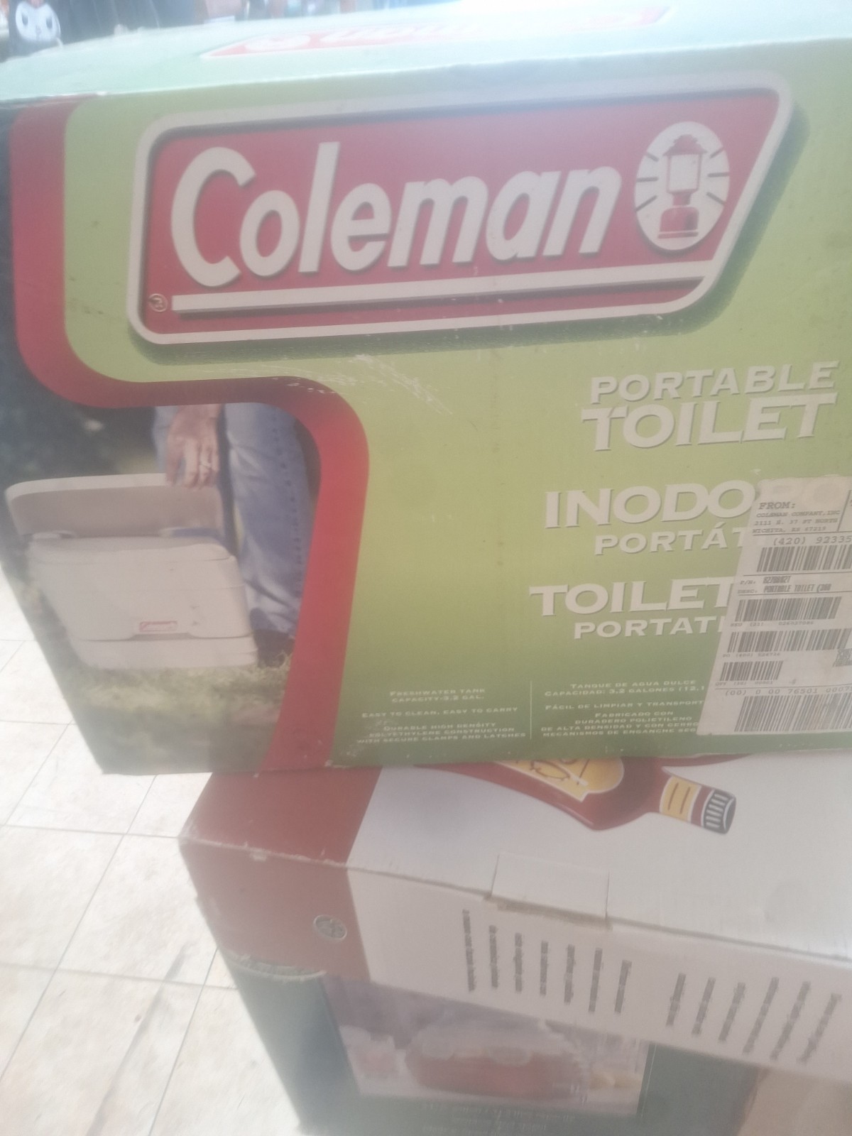 Coleman Portable Flush Toilet 3.2 Gallon Camping Gear 827-802T