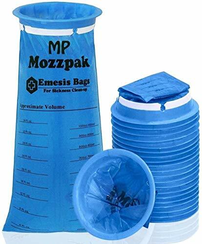 Vomit Bags 1000ml Emesis Leak Resistant,Medical Grad Disposble Barf Bags,24 Pack