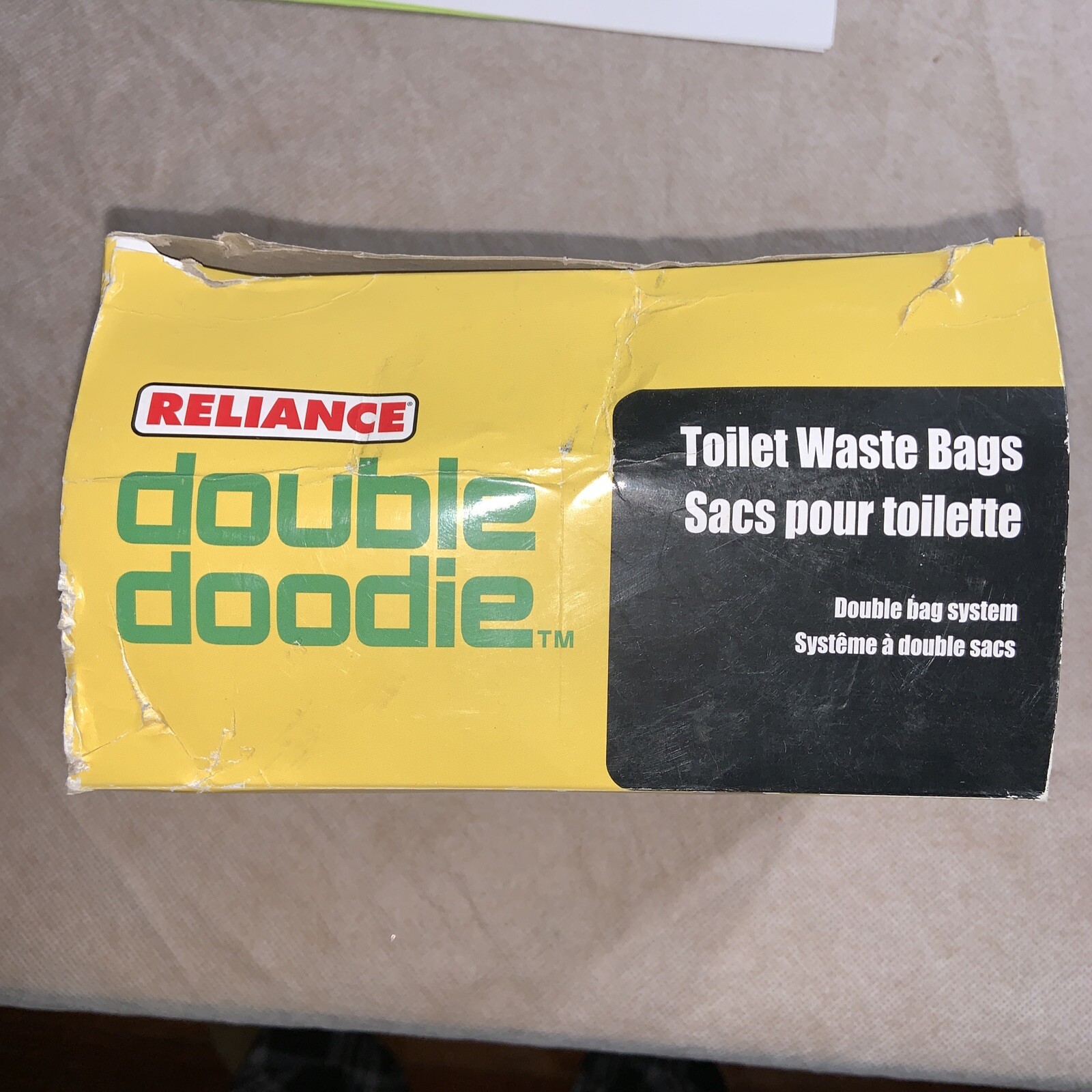 Reliance 268313 2L Double Doodie Toilet Waste Bag, Pack of 6