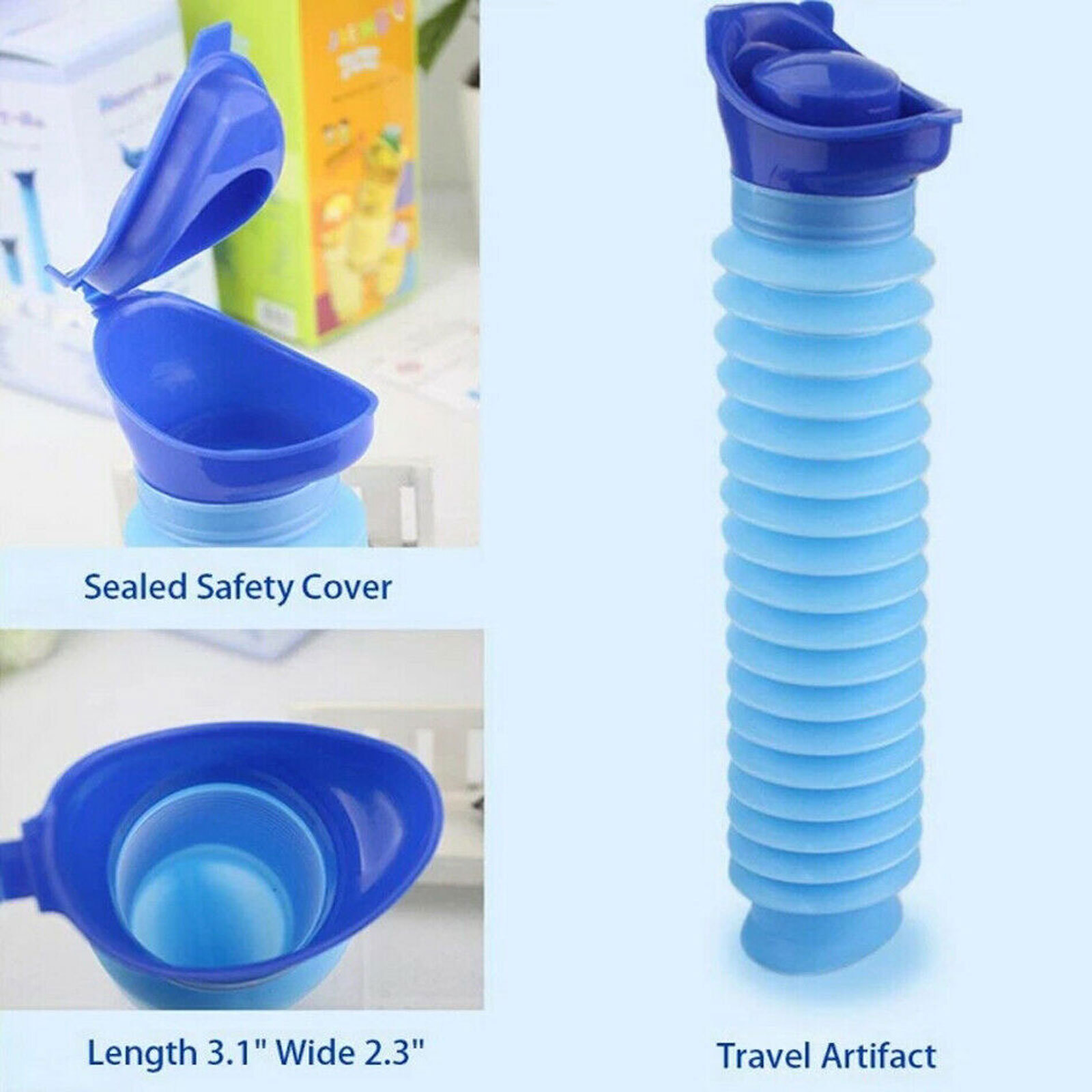 Emergency Portable Urinal Travel Camping Car Toilet Pee Bottle Kit Male Female