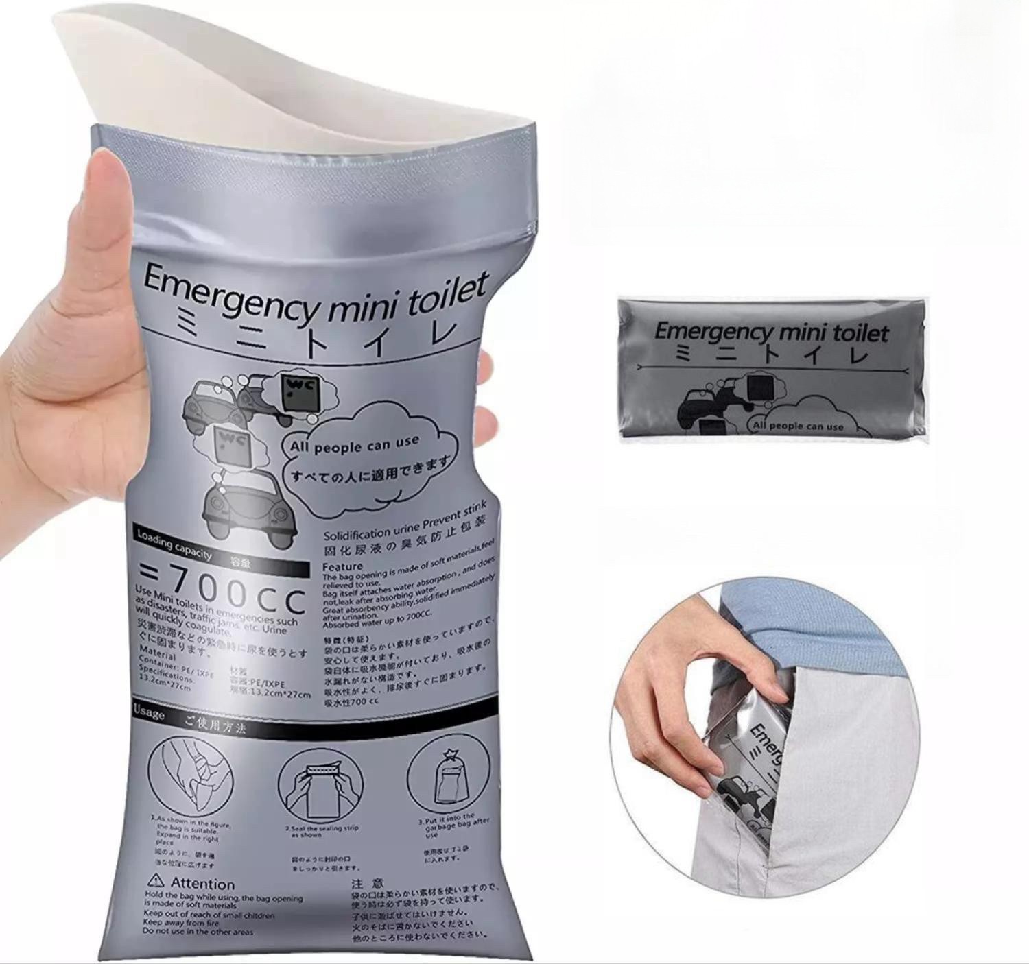 32 PCS Disposable Urinal Bags Camping Pee Bags Unisex Urine Bag Vomit Bag
