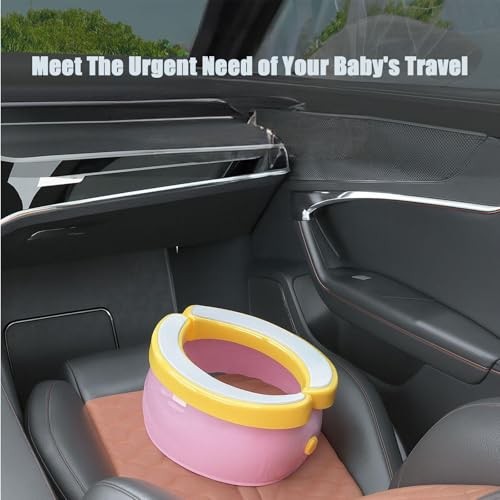 Portable, Foldable Potty Seat for Toddler, Travel Toilet Seat Emergency