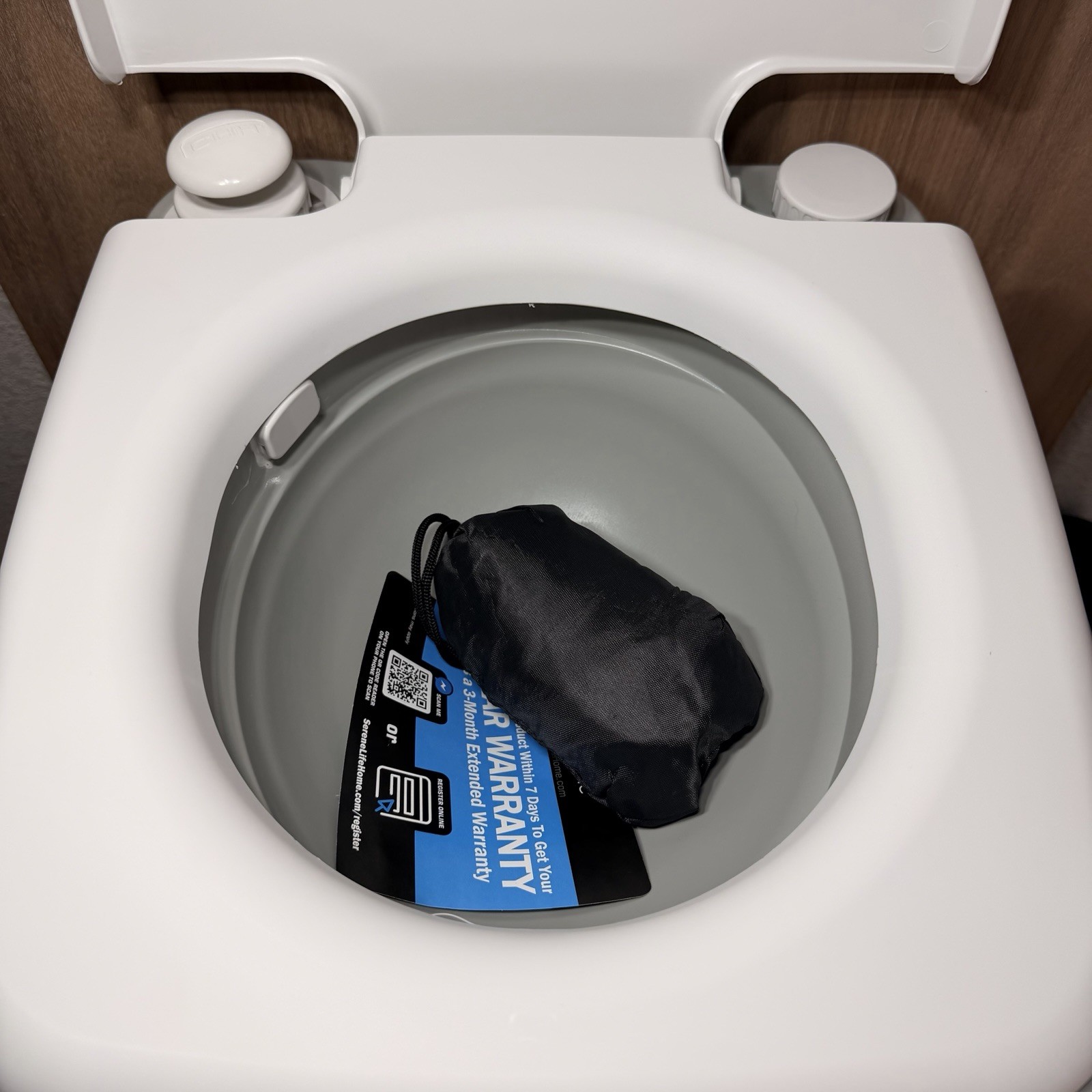 SereneLife SLCATL320 Portable Camping Toilet – Open Box, New