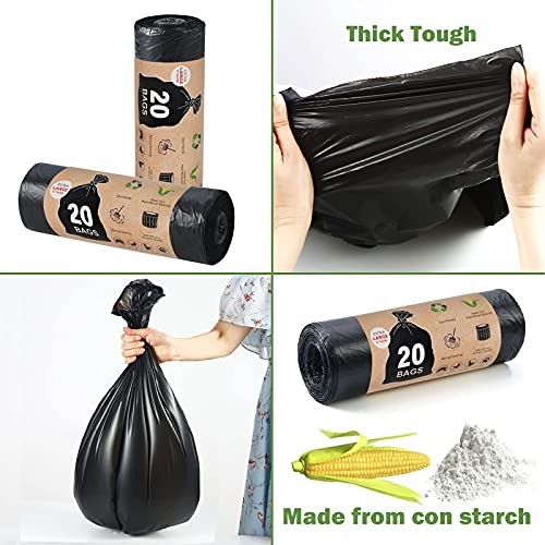 Portable Toilet Bags for Camping Boating Outdoors, 20 Count Toilet Replacement