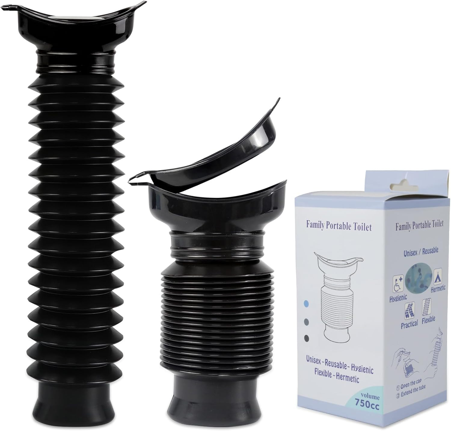 Pee Bottles for Men, Portable Urinal for Men, Collapsible Urine Bottle 750ML, Ca