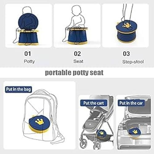 portable, foldable potty seat for toddler, Training Toilet Seat Small Blue