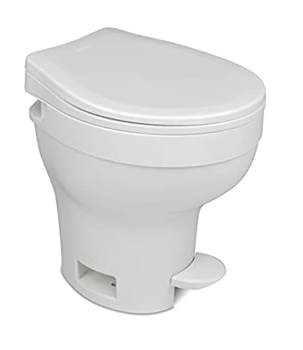 Thetford Aqua Magic VI RV Toilet Standard White Foot Flush Space Saving Design