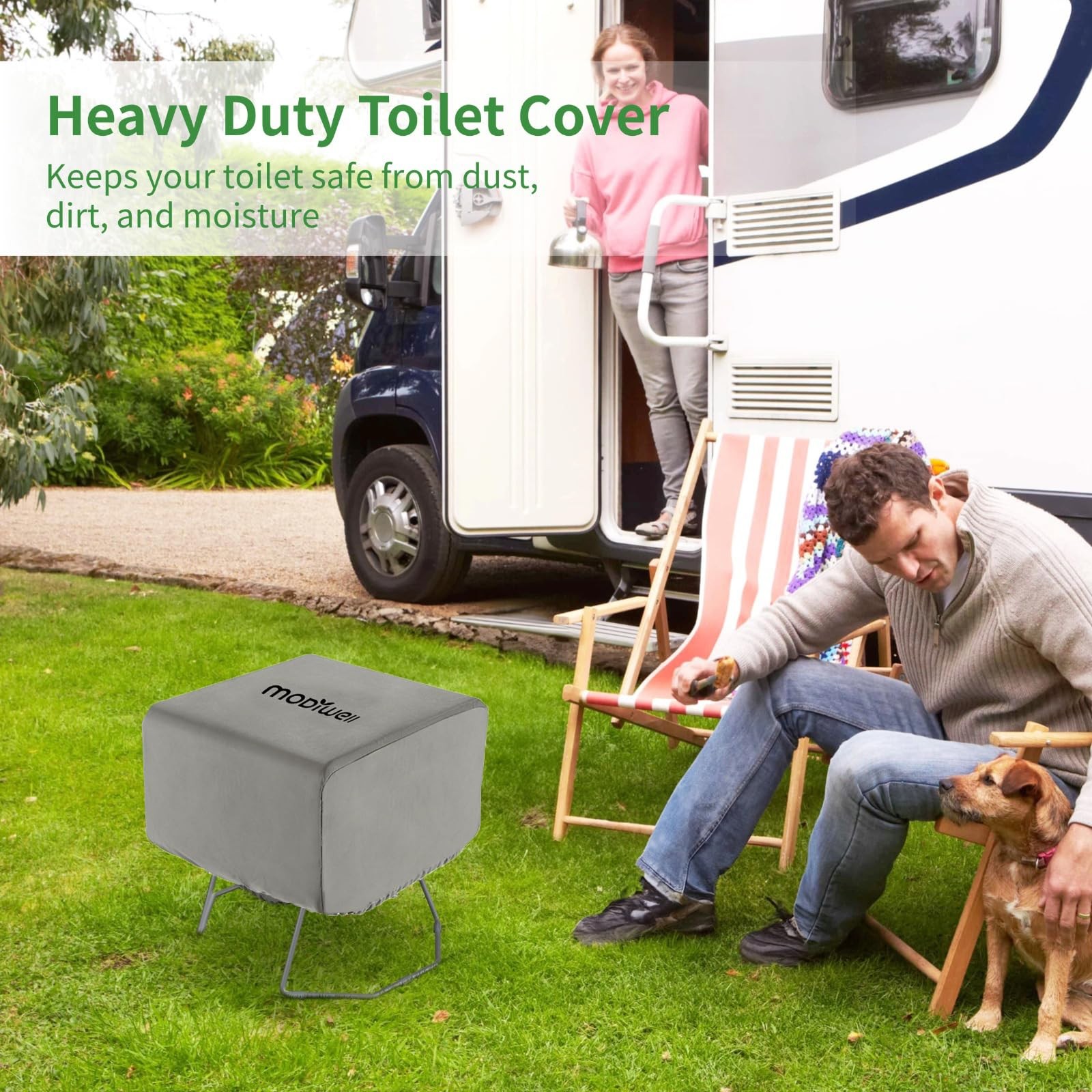 Modiwell LE-310 Dry Flush Toilet Carrying Bag with Waterproof Cover, Portable…