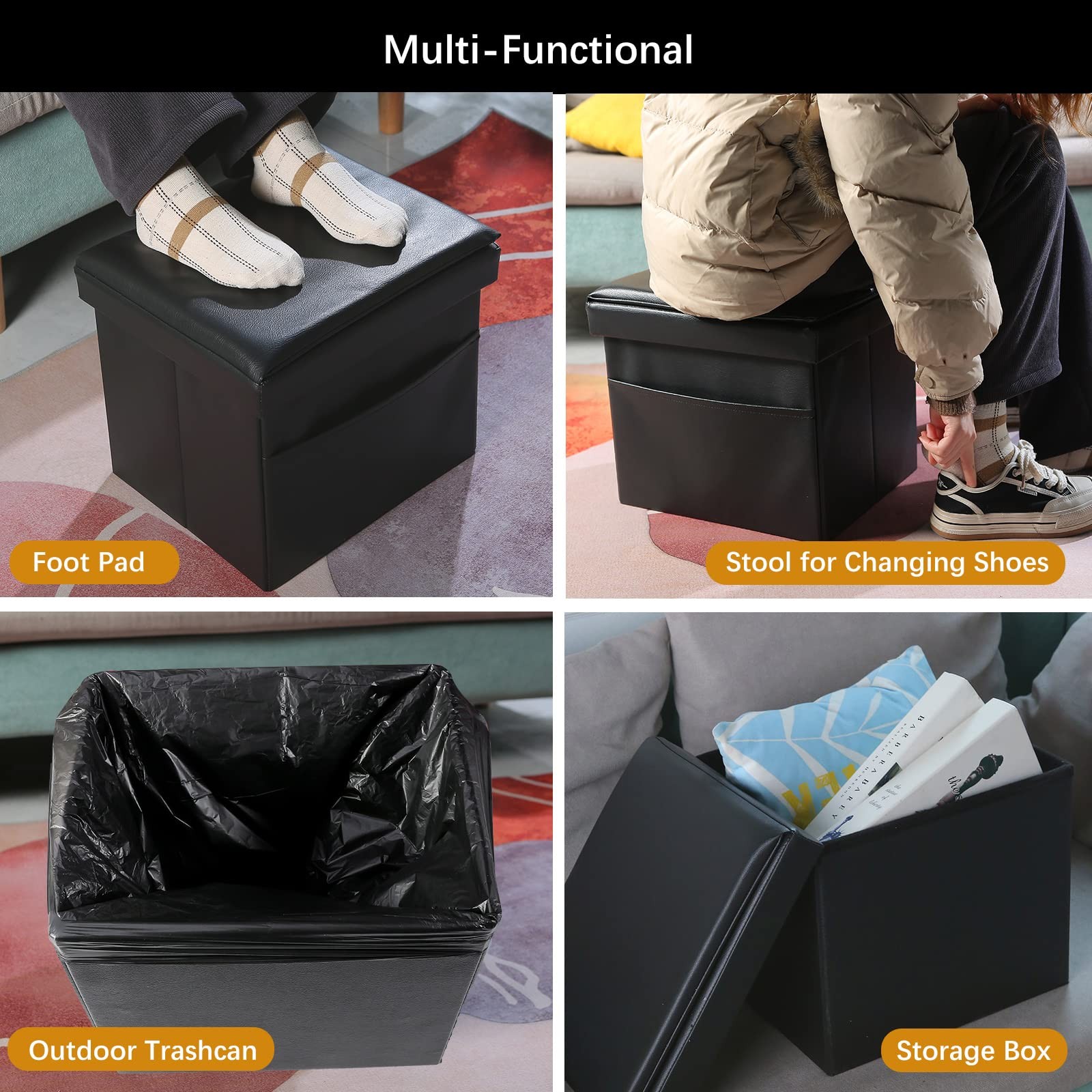 Camping Toilet Foldable, High Quality Leather Mobile Camping Toilet Toilet Loo Kl…