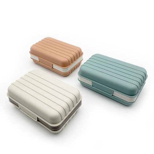 Travel Soap Container, Portable Travel Soap Case, Soap Dish with Lid for
