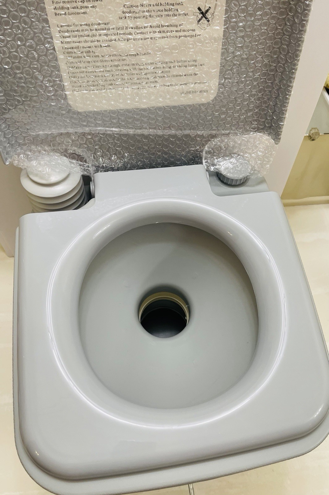 Portable Toilet 10L 2.6 Gallon Camping Toilet Flush Travel Potty Indoor/Outdoor