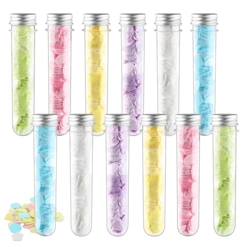 12 Pcs Disposable Soap Paper Sheets Portable Confetti Hand Washing Soap Paper