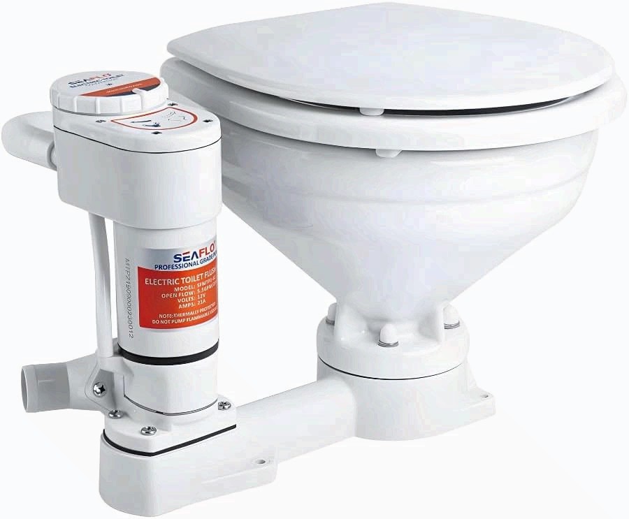SEAFLO Manual to Electric Marine Toilet Conversion Kit 24V