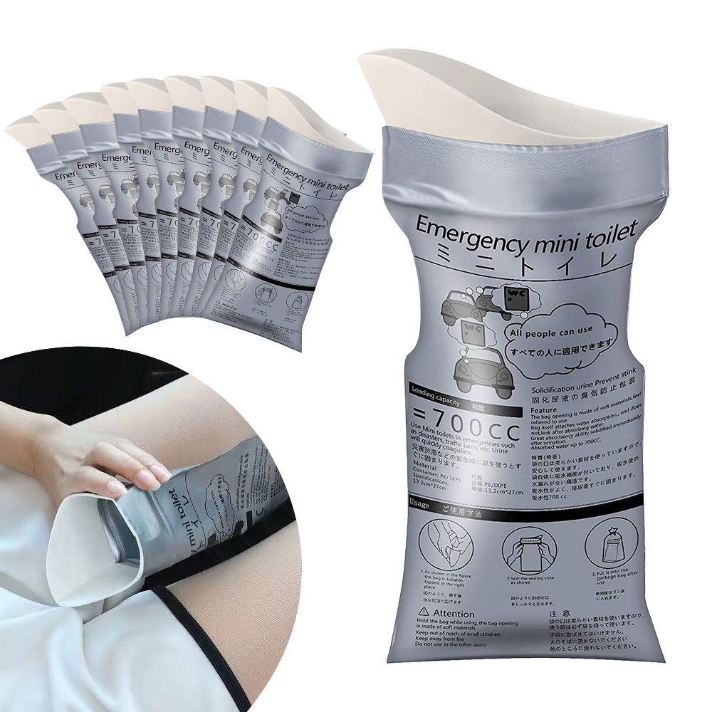 10/20PCS 700ml Disposable Emergency Pee Bag Unisex Toilet Car Urine Vomit Bag US