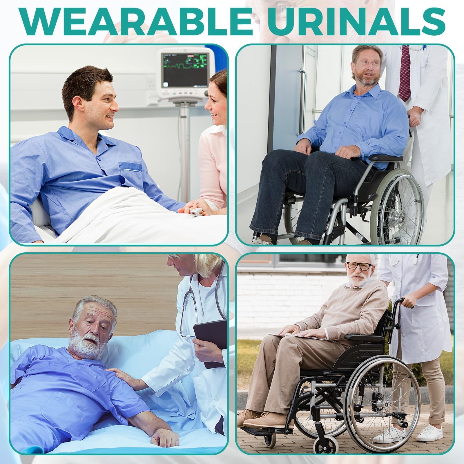 Wearable Urinal Bag for Man, Portable Urinals for Men, Reusable Male Urine Ba…