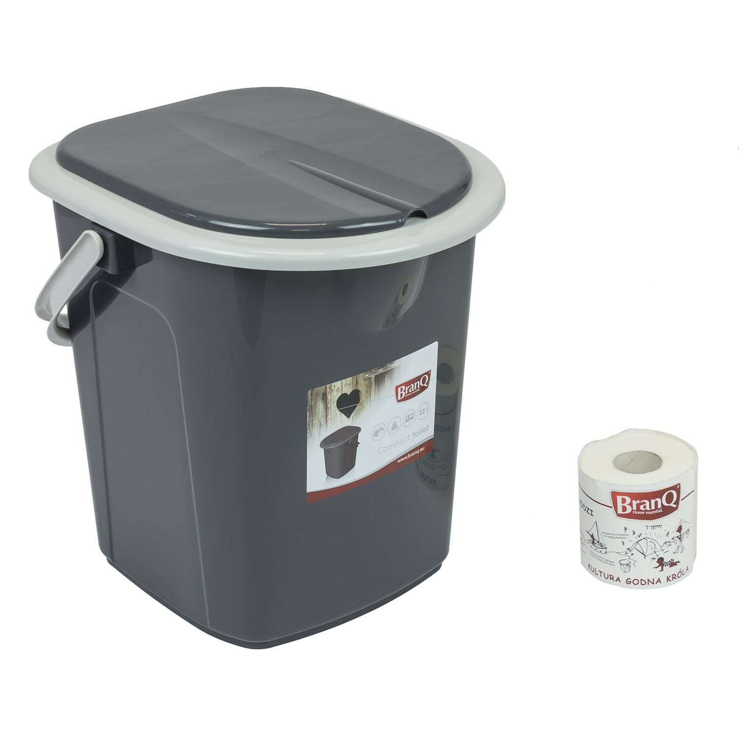 BranQ Home Essential 1306 Camping Toilet, 22L