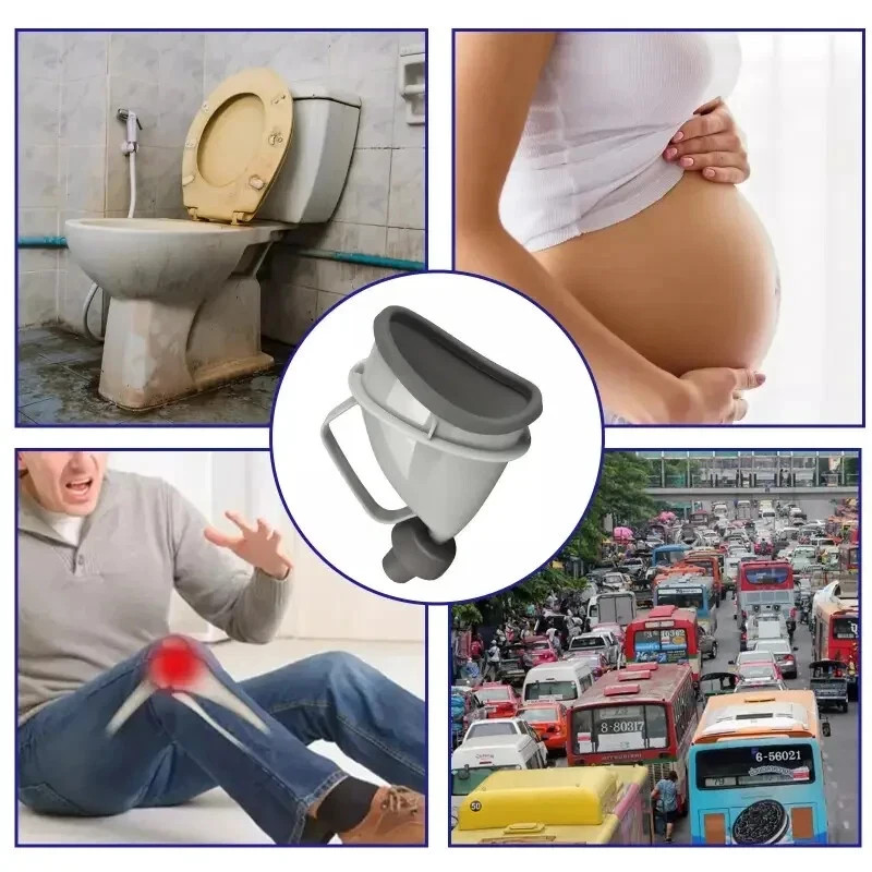 2 Pack Male Female Urination Toilet Urinal Funnel Camping Urine Device Travel
