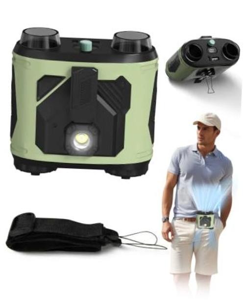 Portable Waist Fan, 4-in-1 Dual Motor Belt Clip Fan with 100-Speed Fresh green