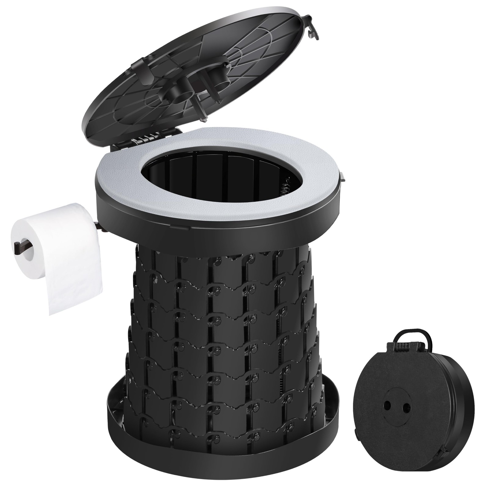 TRIPTIPS 2025 New Upgrade Retractable Portable Toilet Foldable with Soft Cush…