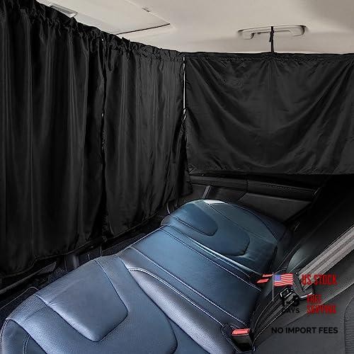 Set of 3 Car Window Shades – 95% Light Blocking Sunshades, 1 3pcs Curtain Set