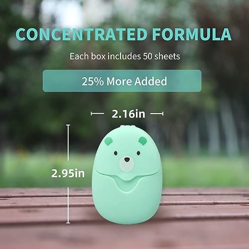 3 Boxes (150 sheets) Soap Paper Sheets Portable Disposable Travel Scented