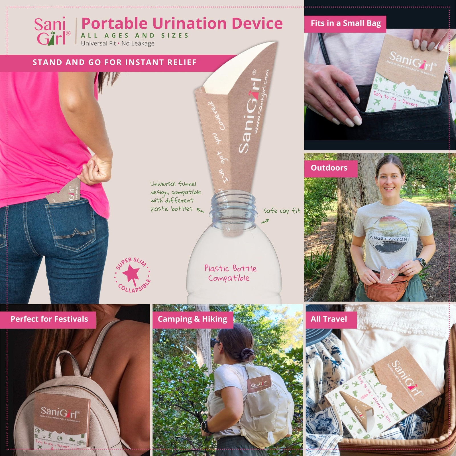 Female Urinal | Disposable Pee Funnel for Women | Ladies Pee Funnel | Camping…