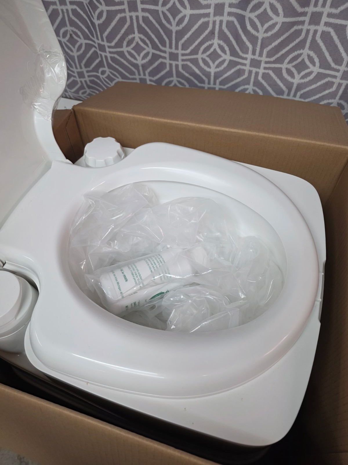 THETFORD 92850 PORTA POTTI 320 P Portable Camping Toilet, RV Camper Trailer
