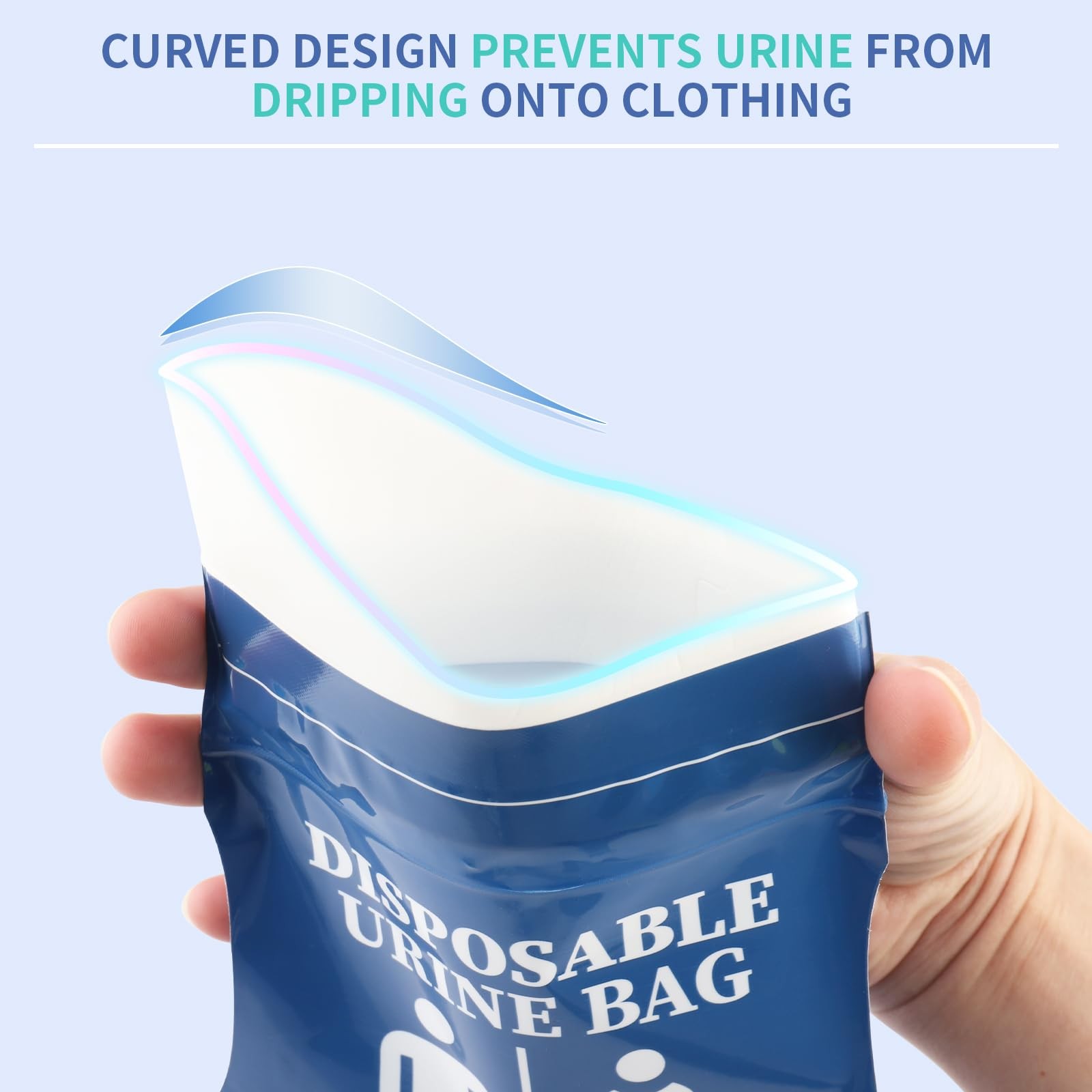 10 Pack Urine Bags for Travel, 800ml Mobile Camping Toilet Urine Bags, for…