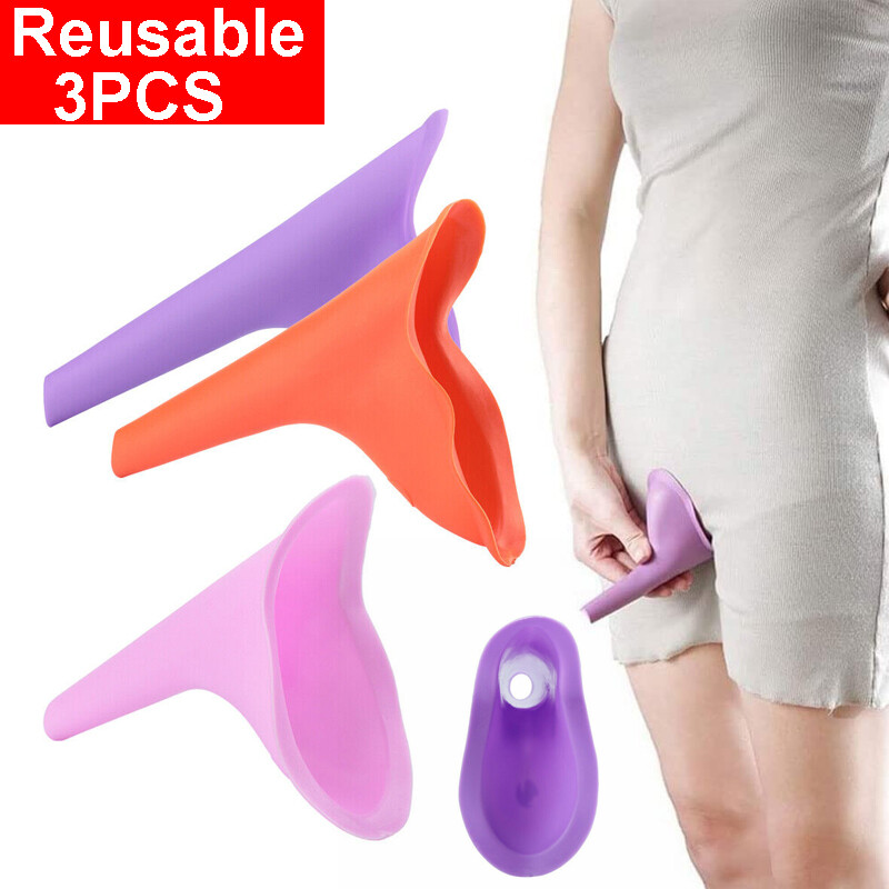 Female Standing Urination Device for Women Reusable Silicone Urinal Pee Funnel