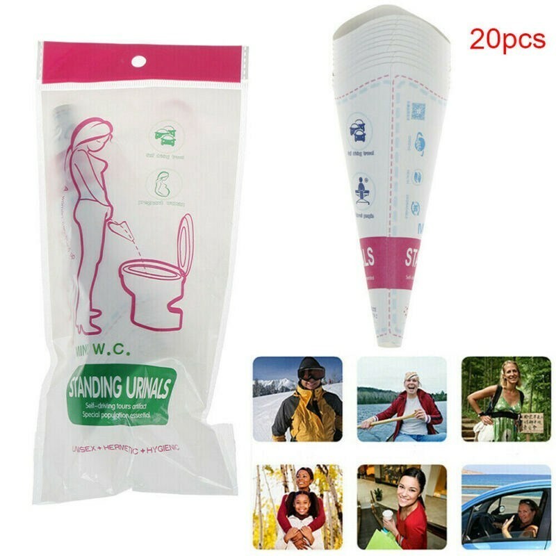 Device 20pcs Waterproof Disposable Funnel Outdoor Women Urination