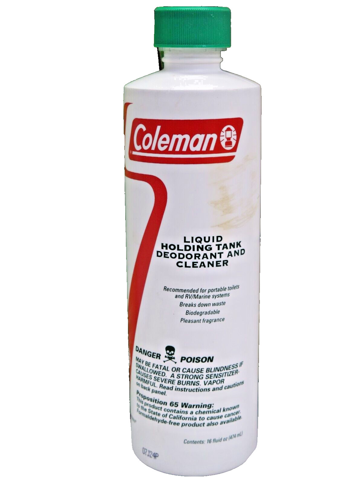 Coleman Portable Flush Toilet 3.2 Gallon Camping Gear 827-802T + Tank Deodorant